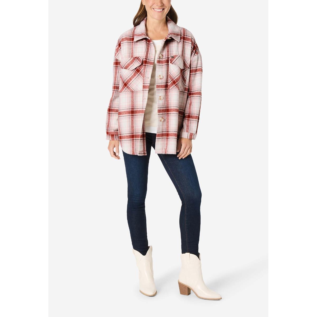 Timezone Check Overcoat blush checks Damen