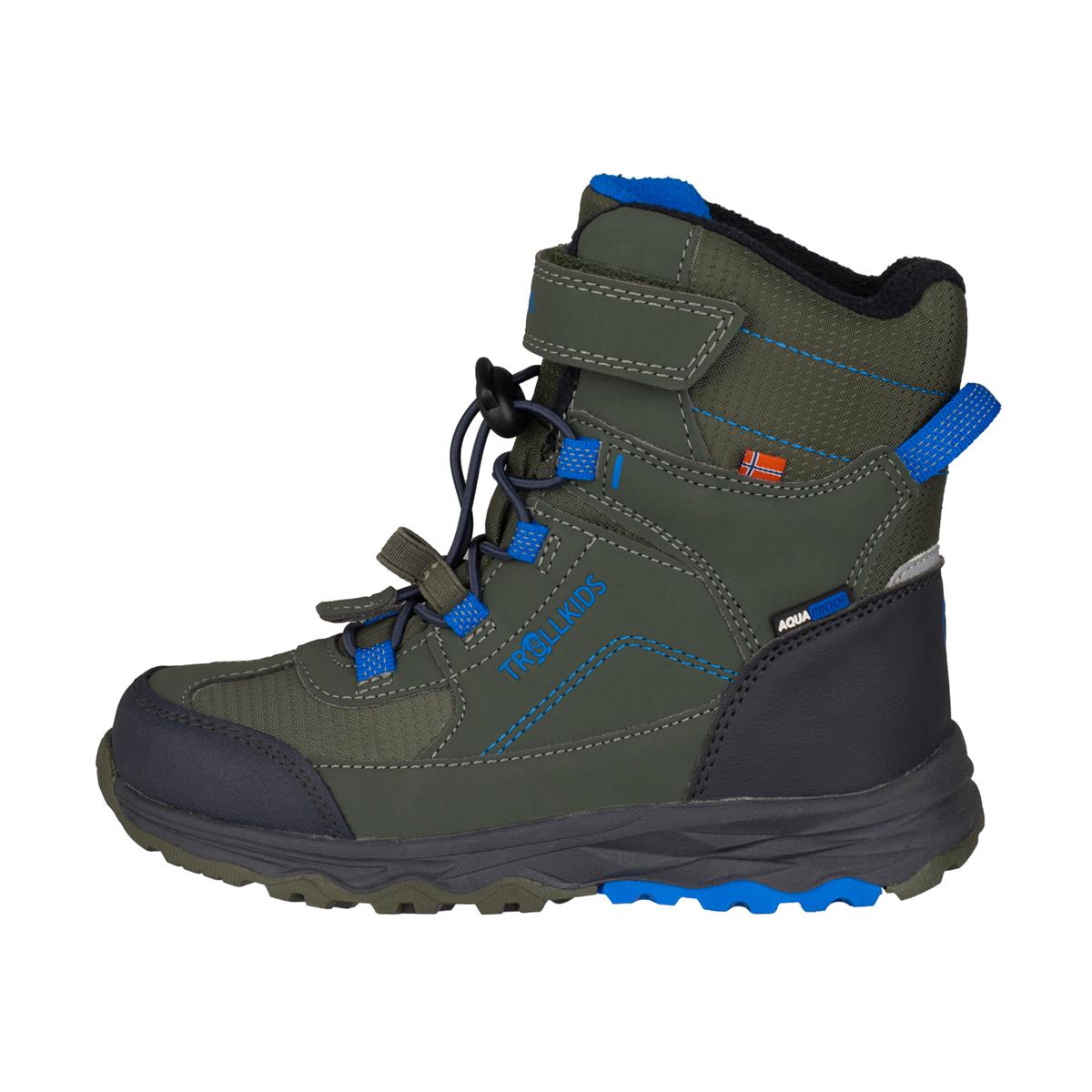 Trollkids Kids Hafjell Winter Boots XT ivy/electric blue/black