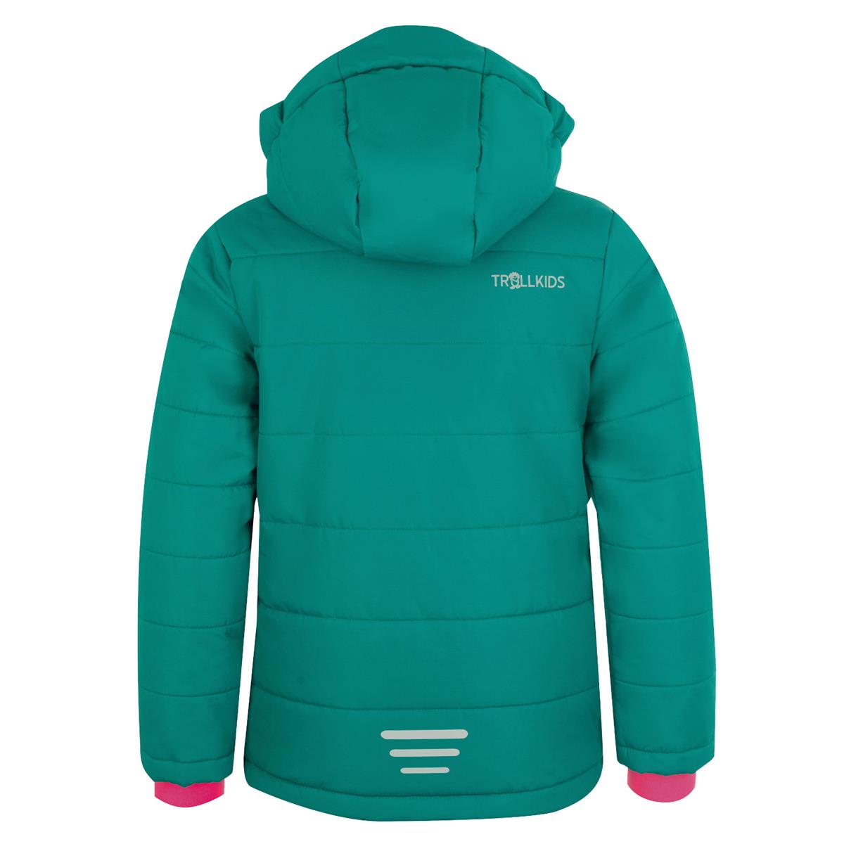 Trollkids Hemsedal Snow Jacket XT smaragd/rubine