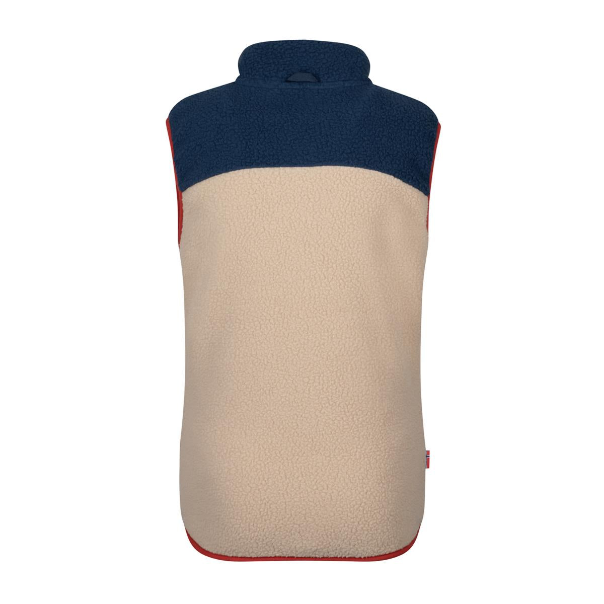 Trollkids Kinder Hemsedal Vest Desert/ Mystic blue/ Red clay