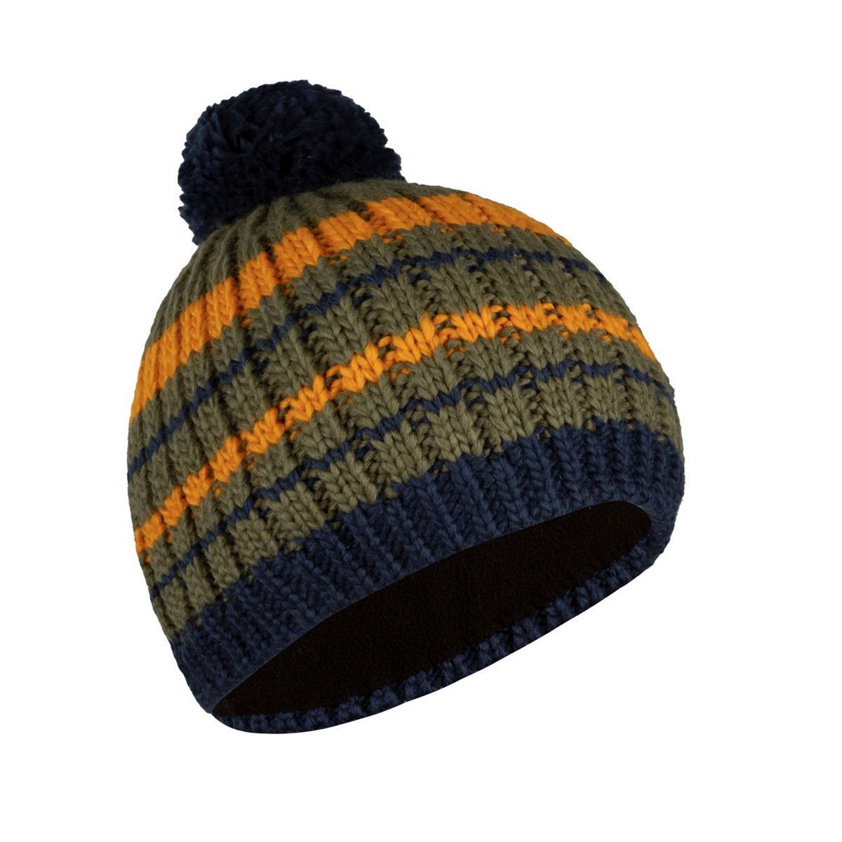 Trollkids Hafjell Bobble Cap moss/golden yellow/ mystic blue