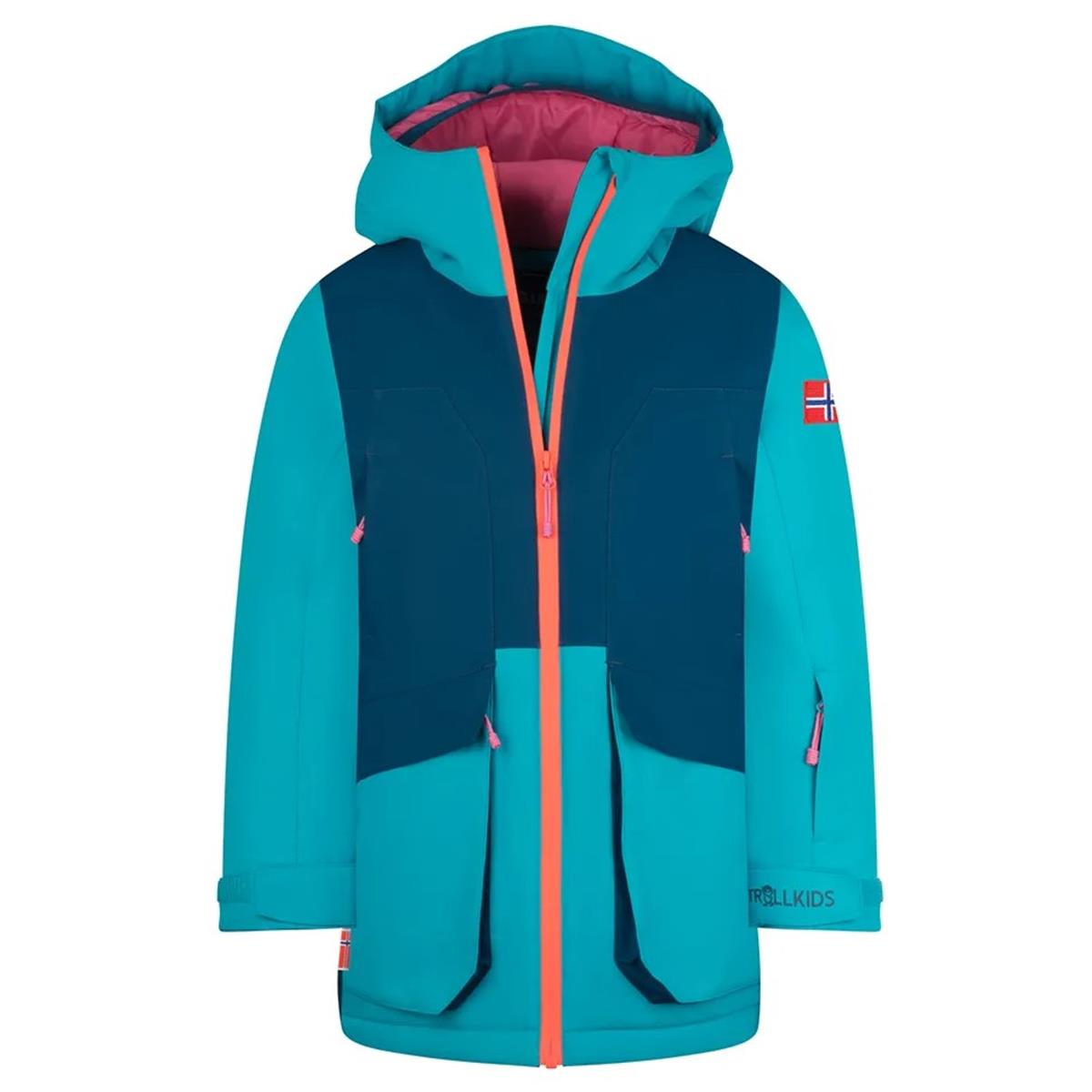 Trollkids- Girls Kongsberg Jacket- madeira blue