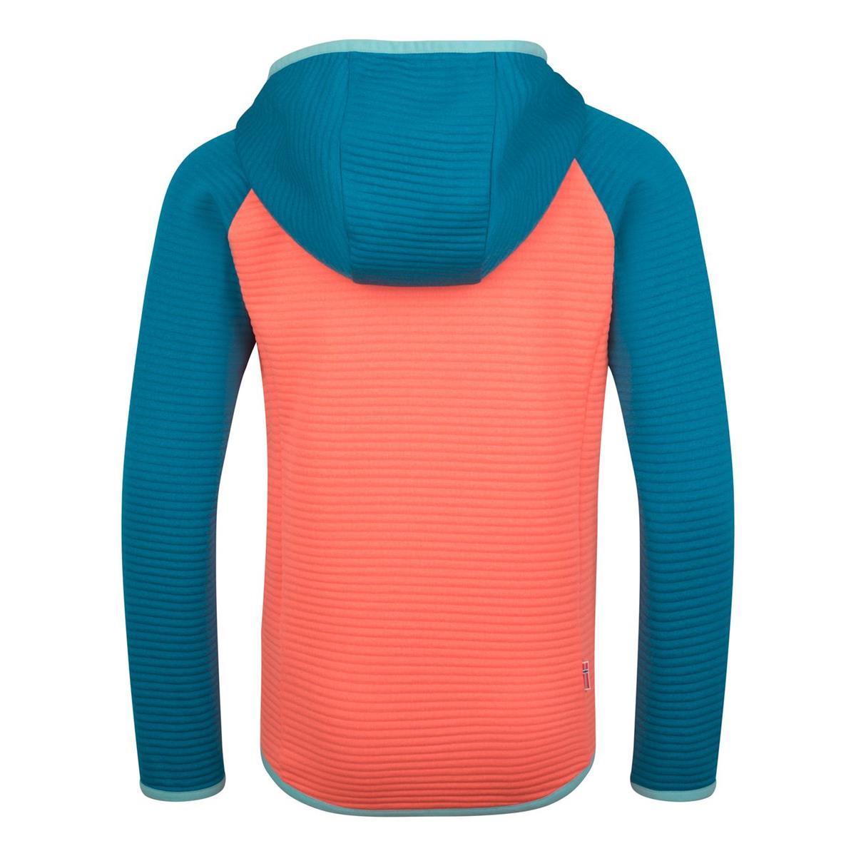 Trollkids Girls Sogndal Jacket mellow peach / harbor blue / aqua