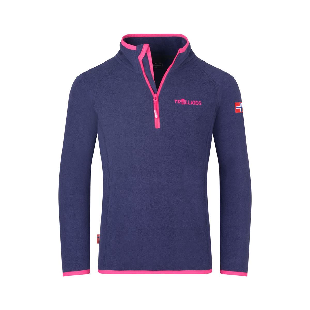 Trollkids Kids Nordland Half Zip deep violet Kinder