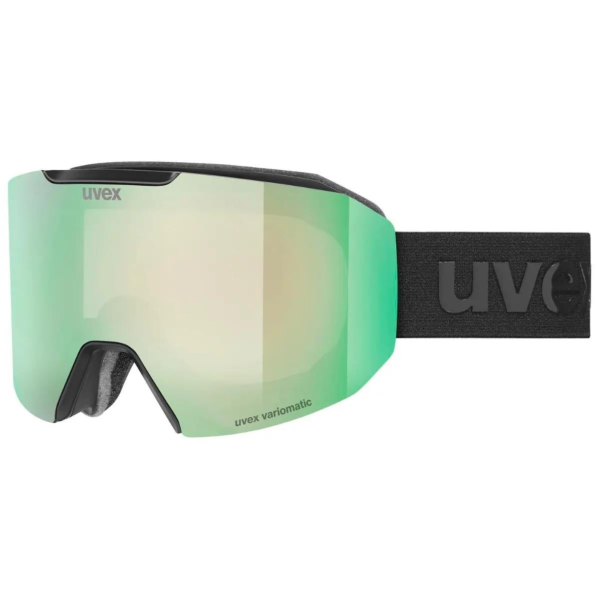 uvex evidnt ATTRACT V - black matt/vario green mirror/schwarz