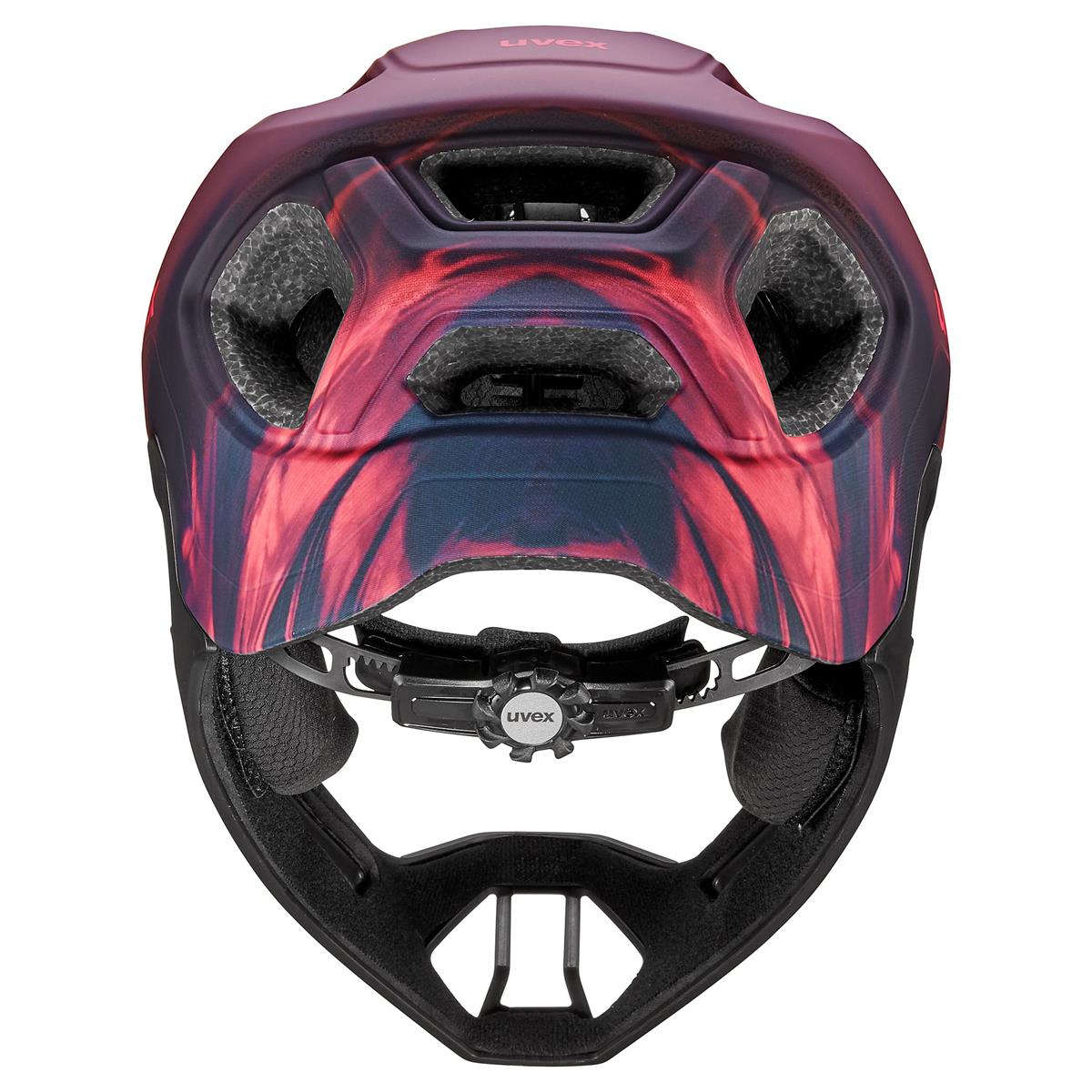 Uvex React jr. Fullface - Cranberry Matt