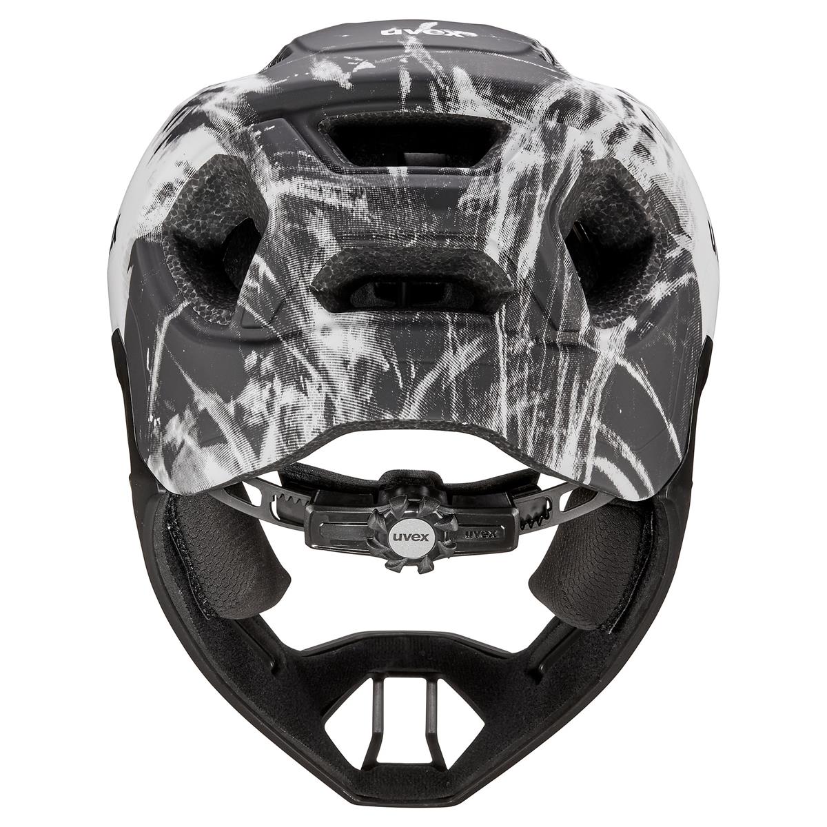 Uvex React jr. Fullface - Black/White Matt