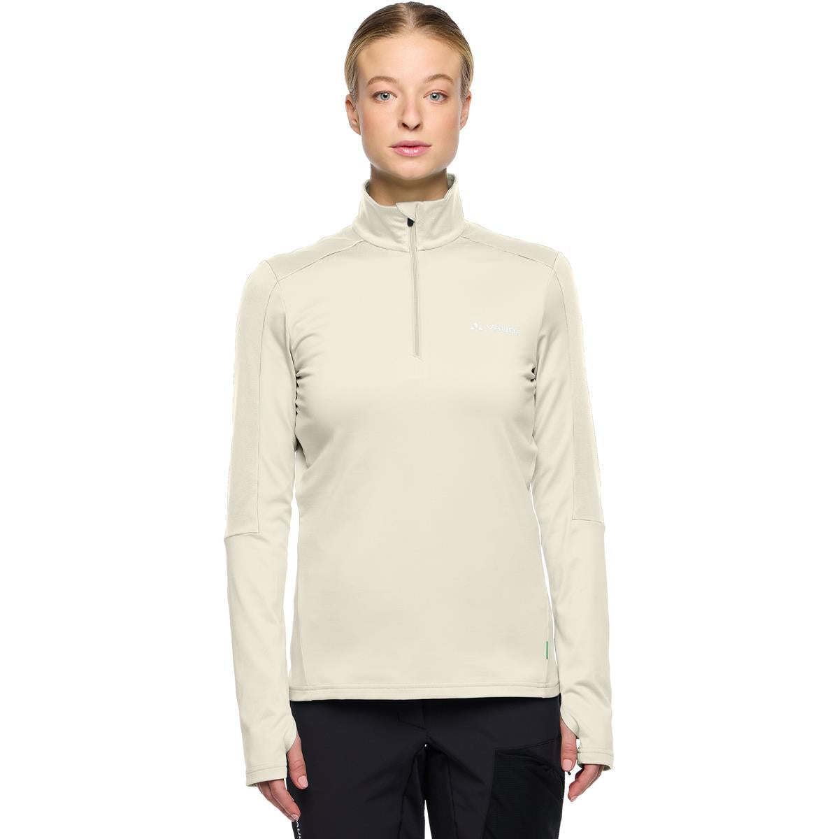 Vaude Livigno Halfzip II Fleece-Pullover ecru Damen