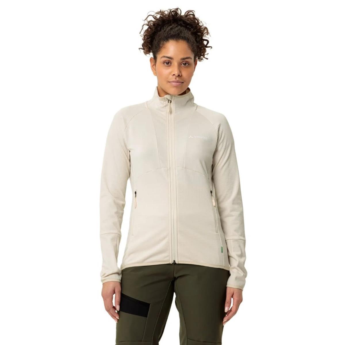 Vaude Monviso Fleece Jacke ecru Damen