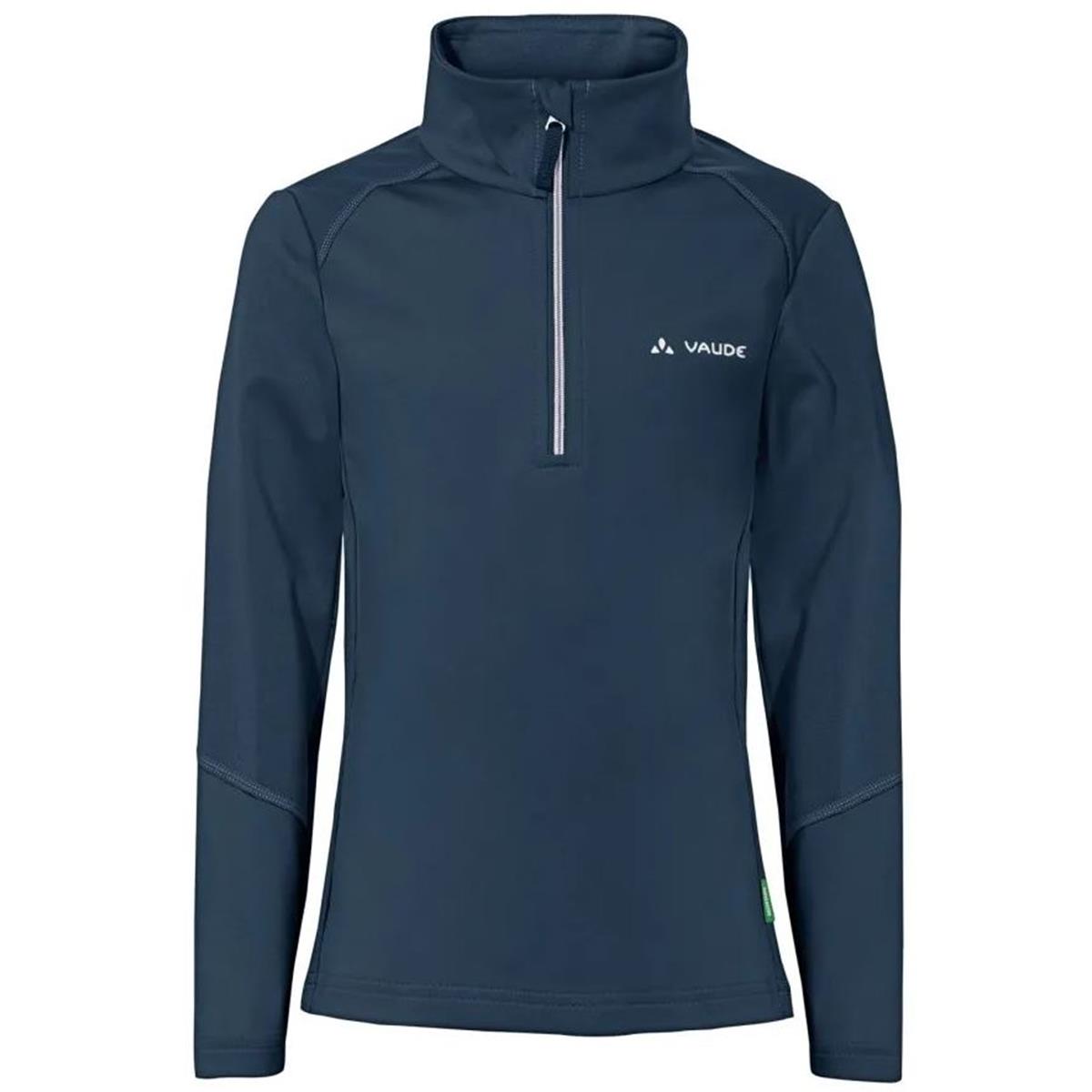 Vaude Kids Livigno Halfzip dark sea white Kinder Rolly
