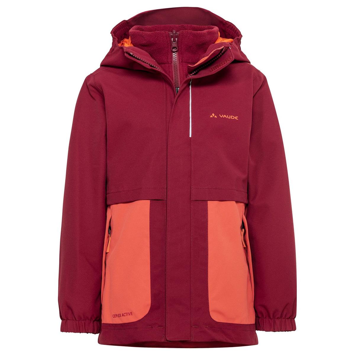 VAUDE Kids Campfire 3in1 Jacket Girls salsa/orange
