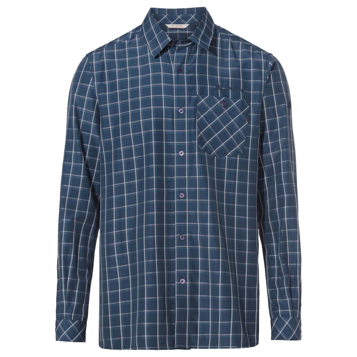 VAUDE - Men's Albsteig LS Shirt III - Dark sea/dark sea- Herren