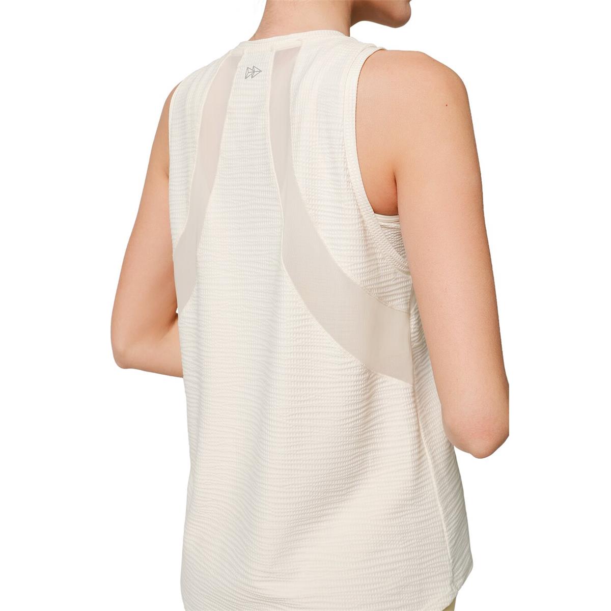 Yvette Damen Tank Top Sun Off White