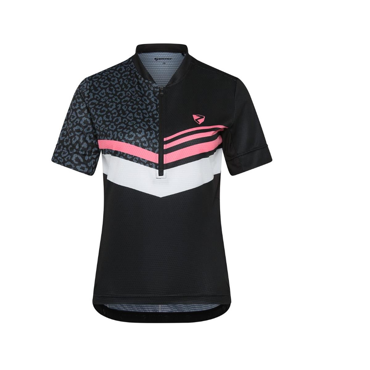 Ziener Naladia lady black strawberry sorbet Damen Radtrikot