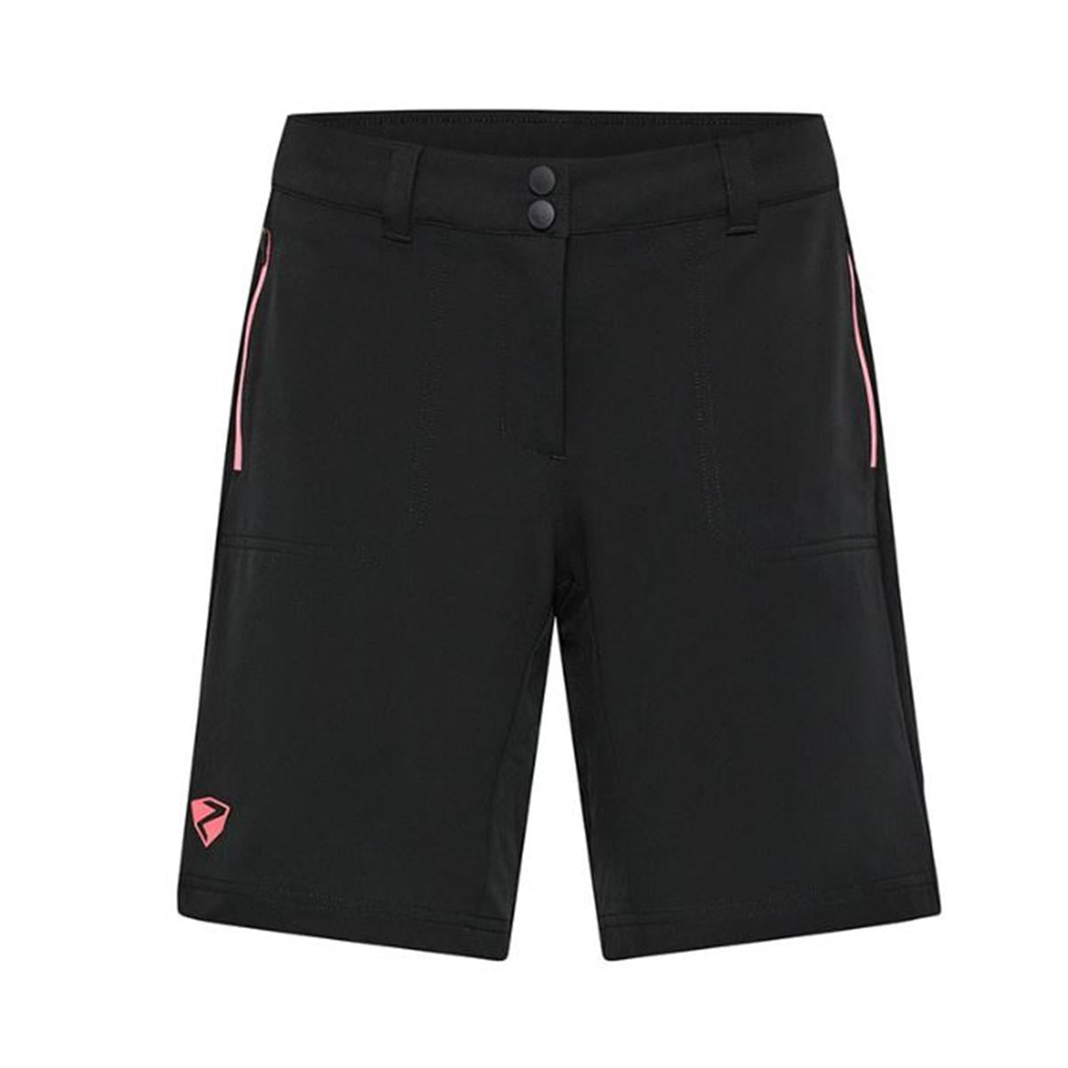 Ziener Nakoa shorts lady black strawberry sorbet Damen Radhose