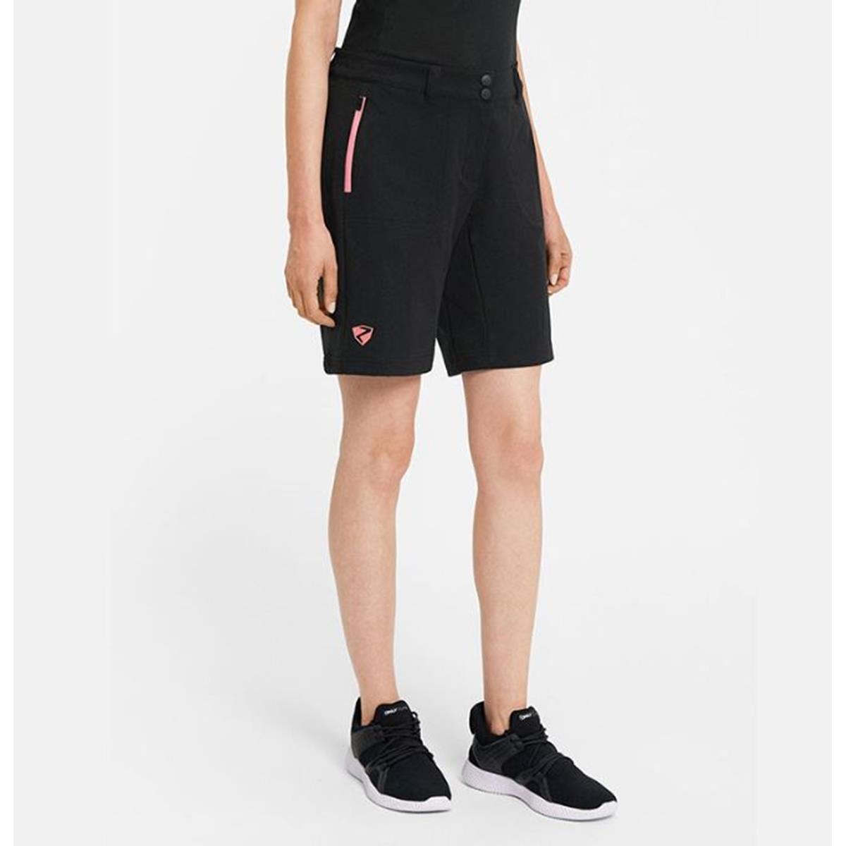 Ziener Nakoa shorts lady black strawberry sorbet Damen Radhose
