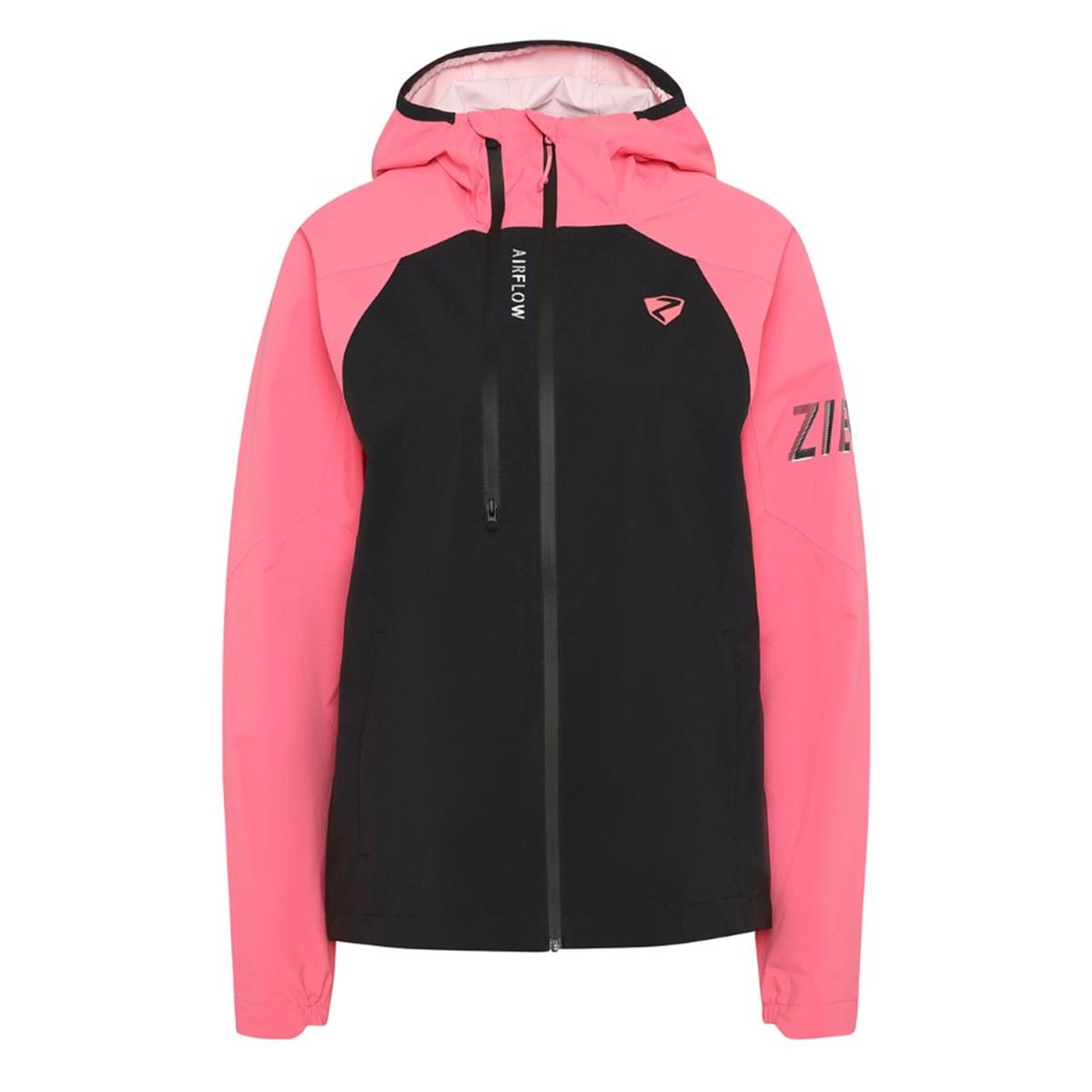 Ziener Nehle jacket lady black strawberry sorbet Damen Radjacke