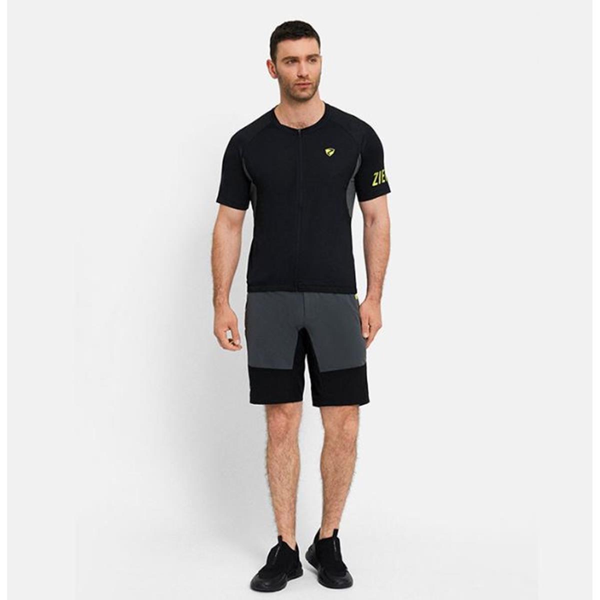 Ziener Niando X-Funktion shorts man grey Herren Radhose
