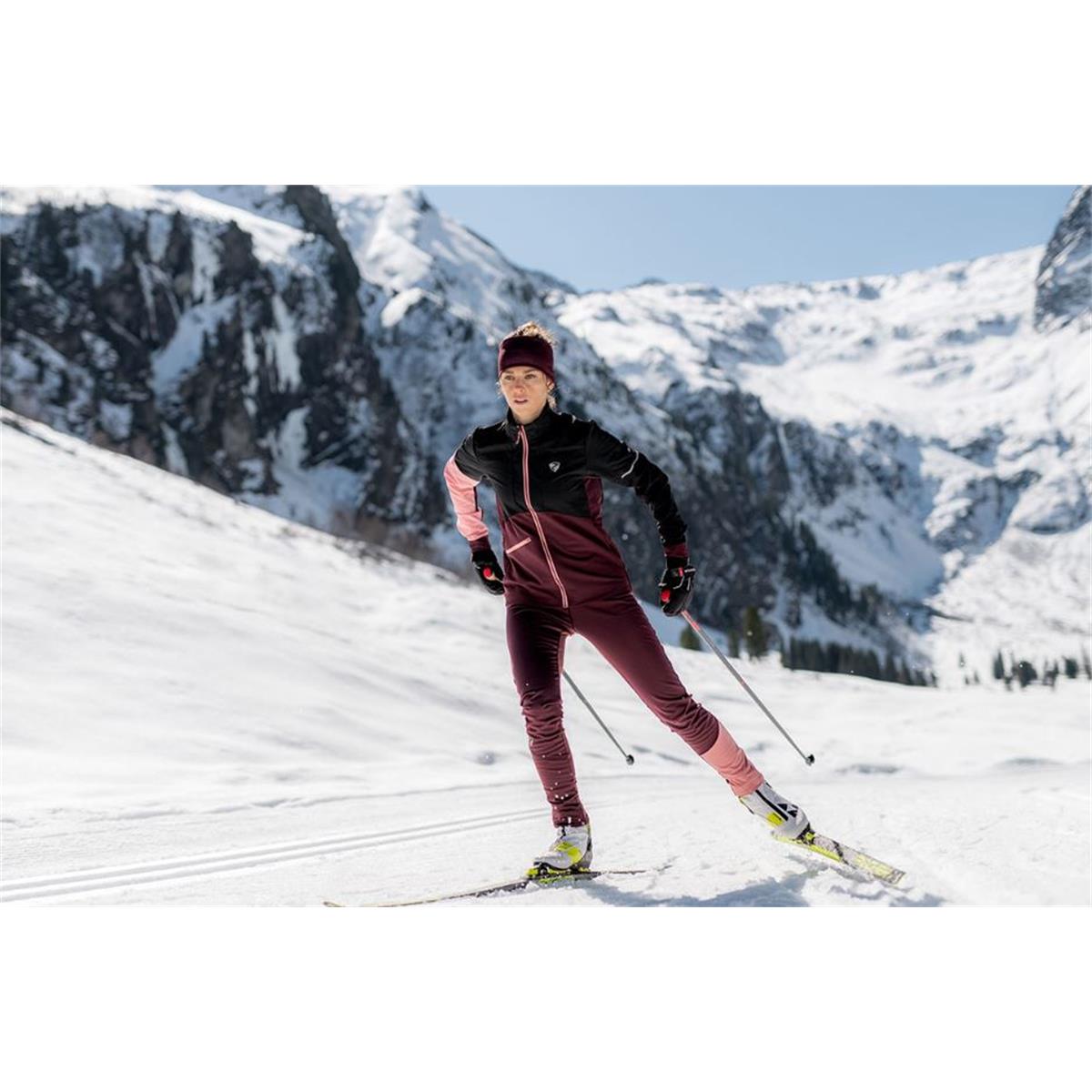 Ziener Nasinah lady velvet red blavk Damen Isolationsjacke