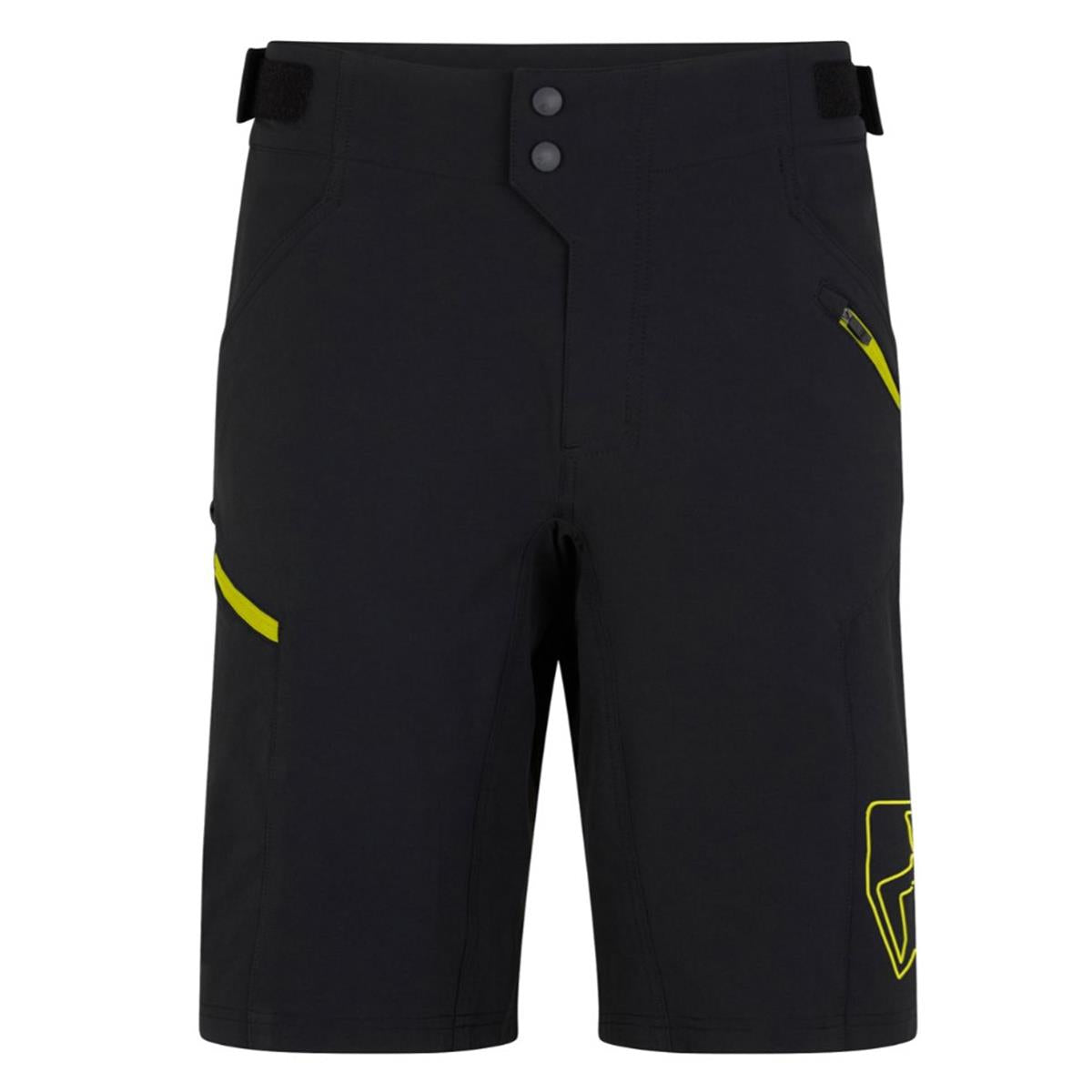 Ziener NONUS X-Function shorts man Black bitter lemon Herren