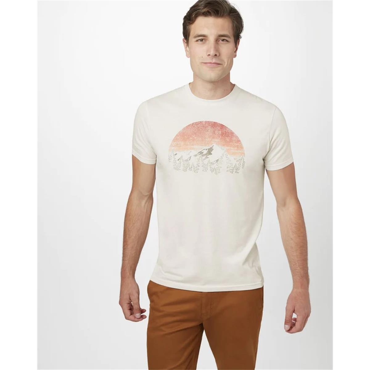 tentree Vintage Sunset T-Shirt cloud white heather
