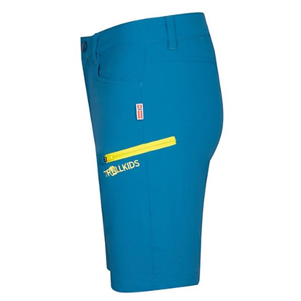Trollkids - Haugesund Softshell Shorts - petrol lime, Bild 2 von 3