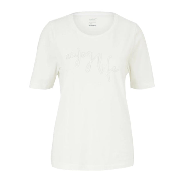JOY Bella Damen-T-Shirt Pearl White