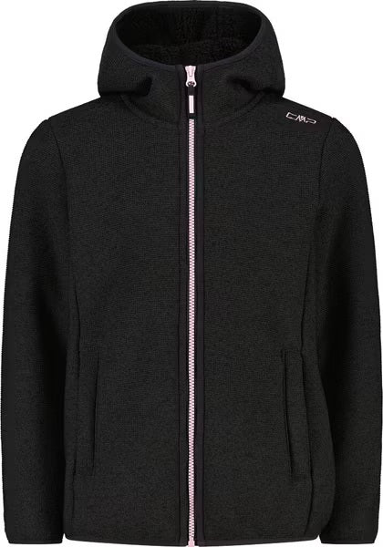 Girl Jacket Fix Hood carbone mel.