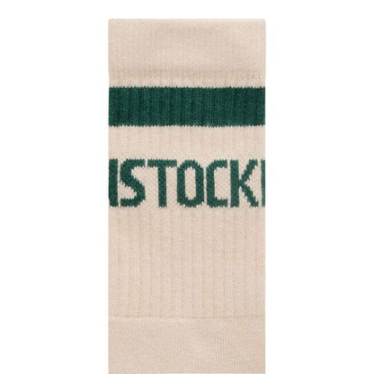 Birkenstock Cotton Crew Stripe oatmeal/dark teal