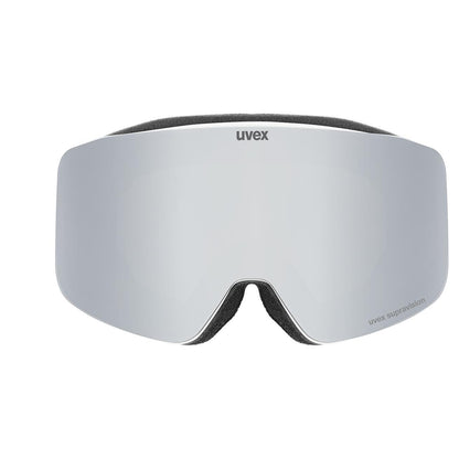Uvex Skibrille Pwdr FM white matt  silver-clear