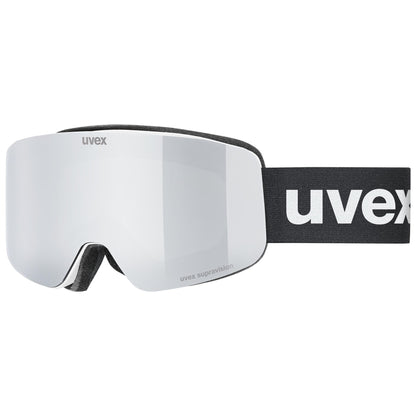 Uvex Skibrille Pwdr FM white matt  silver-clear