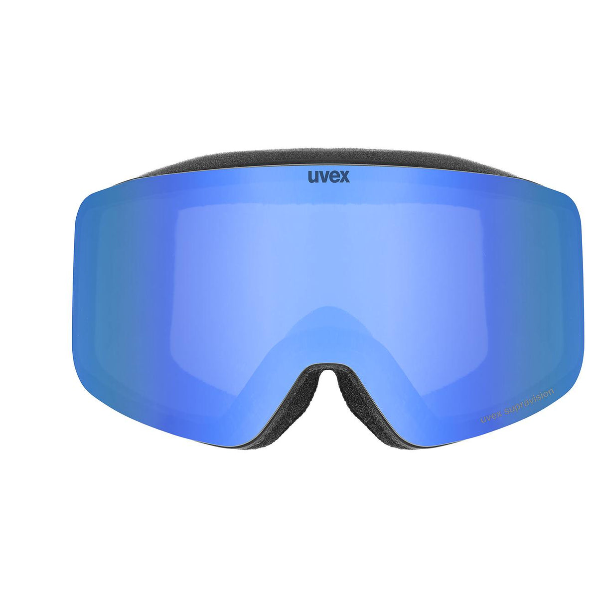 Uvex Skibrille Pwdr FM black matt dl/blue-clear