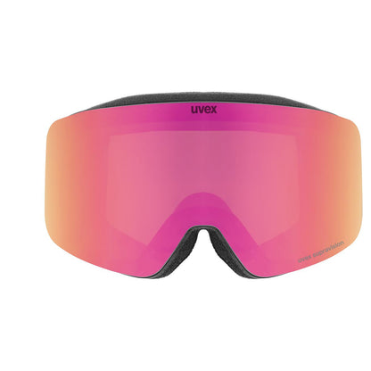 Uvex Skibrille Pwdr FM black matt dl/pink-clear