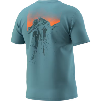 Dynafit Back Graphic Cotton T-Shirt - smoke blue