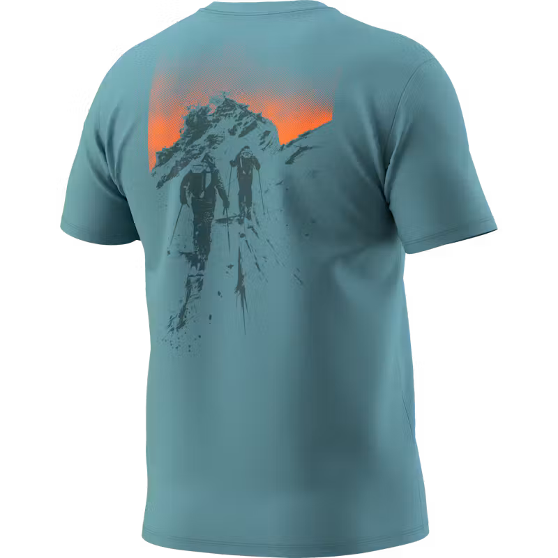 Dynafit Back Graphic Cotton T-Shirt - smoke blue