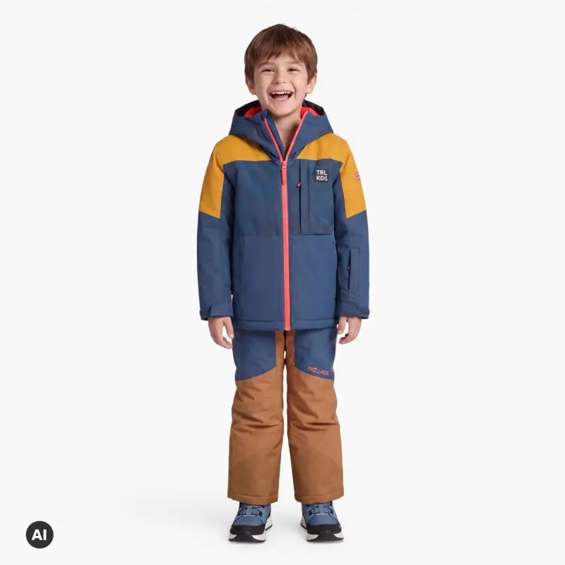 TROLLKIDS Lifjell Jacket XT bronze/mystic blue