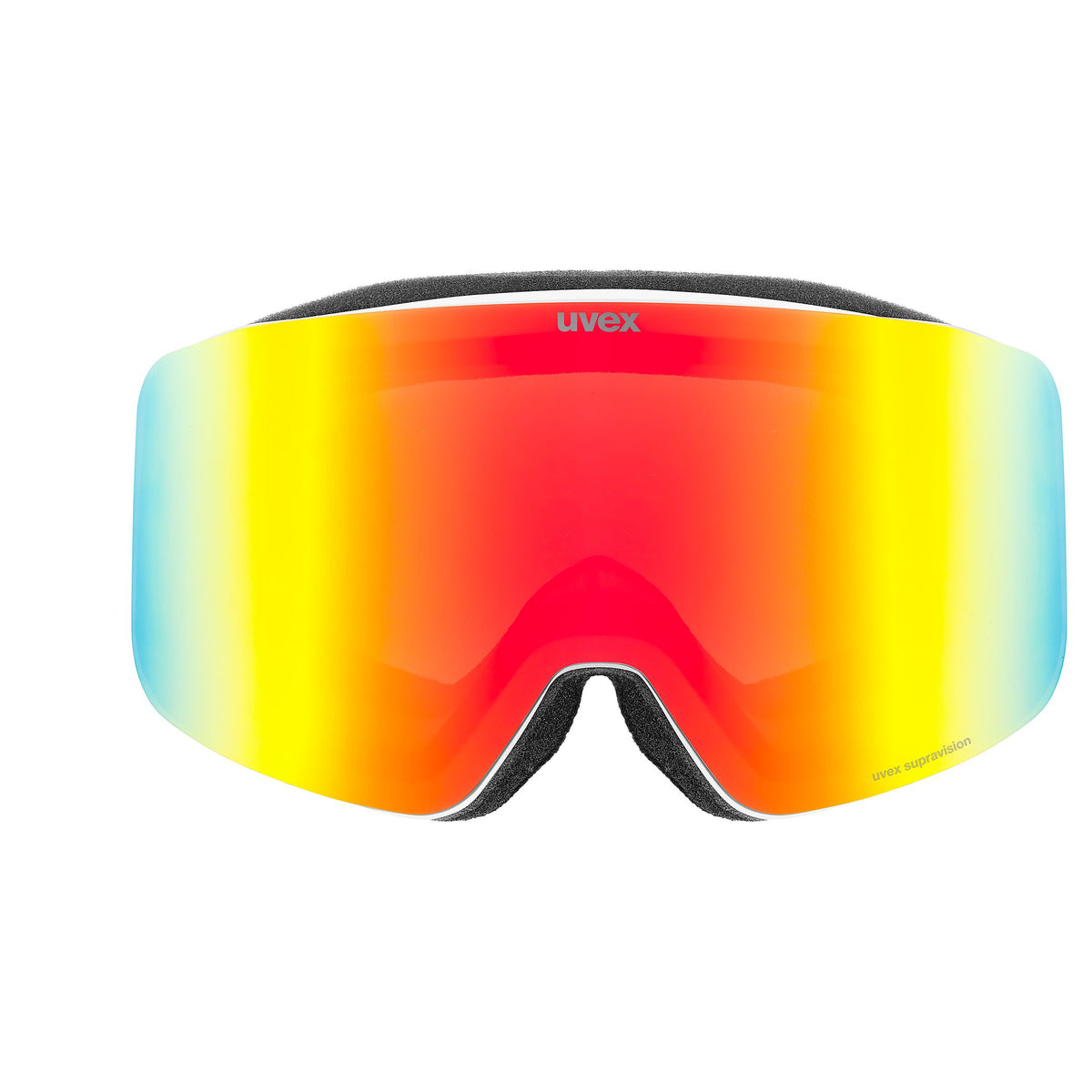 Uvex Skibrille Pwdr FM white matt/ rainbow clear