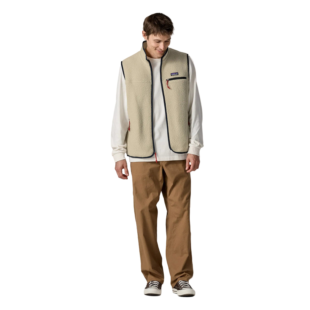 Patagonia Retro Pile Vest Herren pelican w/canopy green, Bild 4 von 4