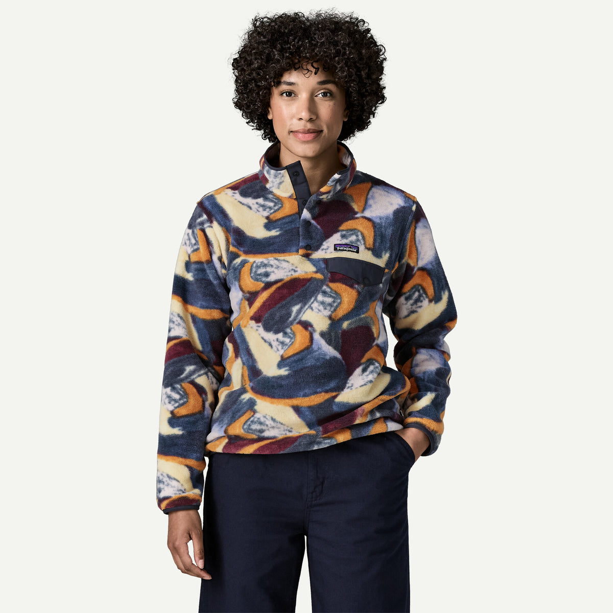 Patagonia Lightweight Synch Snap-T Damen smudge: smolder blue