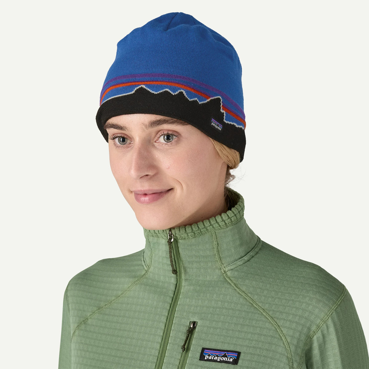 Patagonia Beanie Hat classic fitz roy: andes blue Unisex