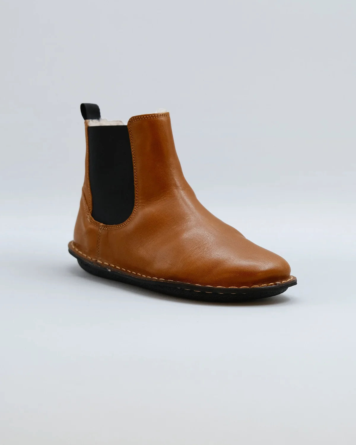 HELSINKI Shearling Trek cognac brown