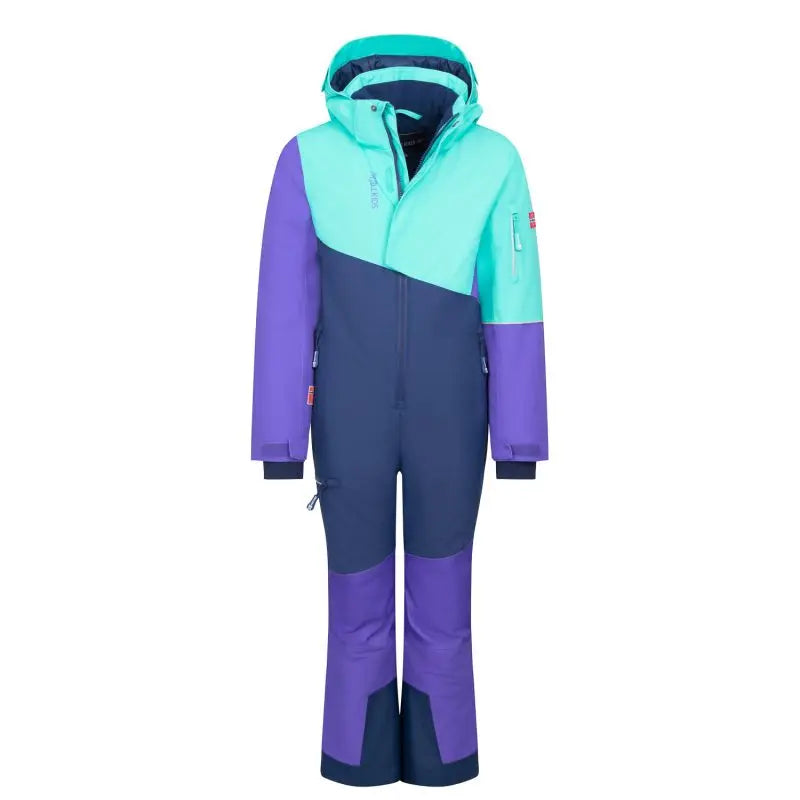 TROLLKIDS Hallingdal Snowsuit aqua mint/mystic blue