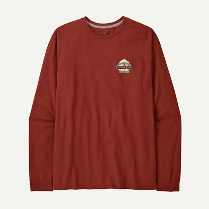 Patagonia L/S Great Waves Responsibili-Tee Herren rusty red