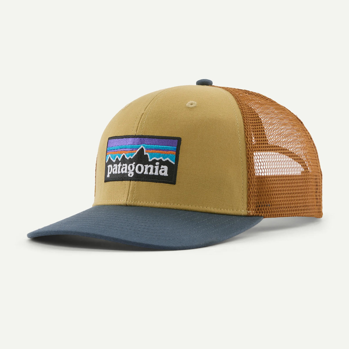 Patagonia P-6 Logo Trucker Hat lynx tan