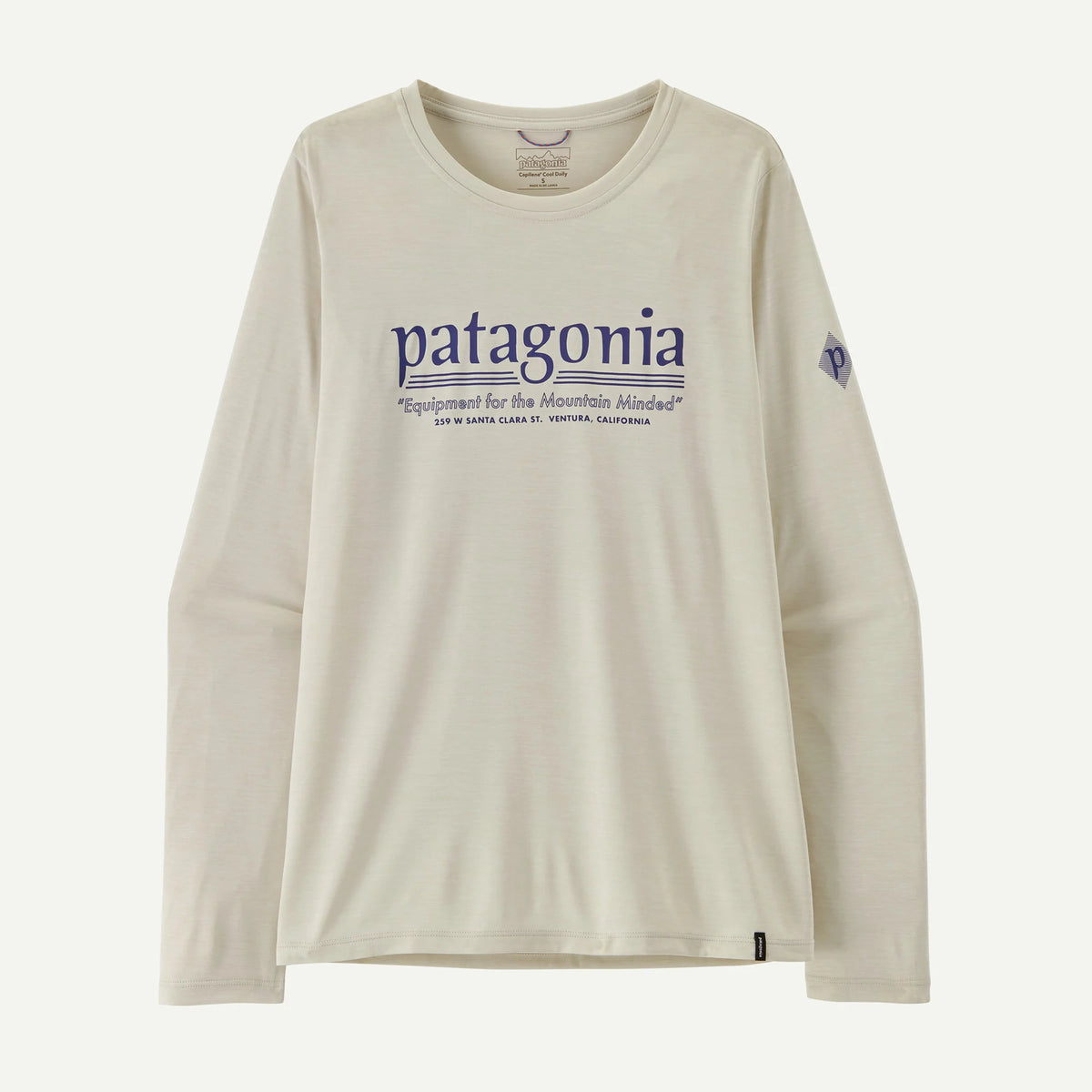 Patagonia L/S Cap Cool Daily Shirt - Hut Tripper Damen dyno white