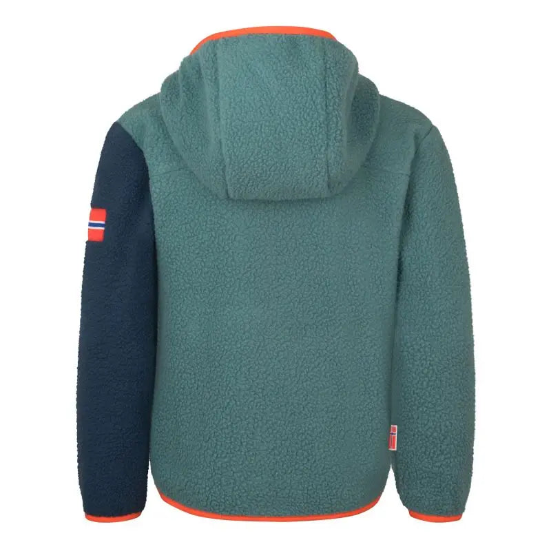 TROLLKIDS Fleecejacke  Aurlandsfjord Jacket stormy blue/mystic blue/flame orange