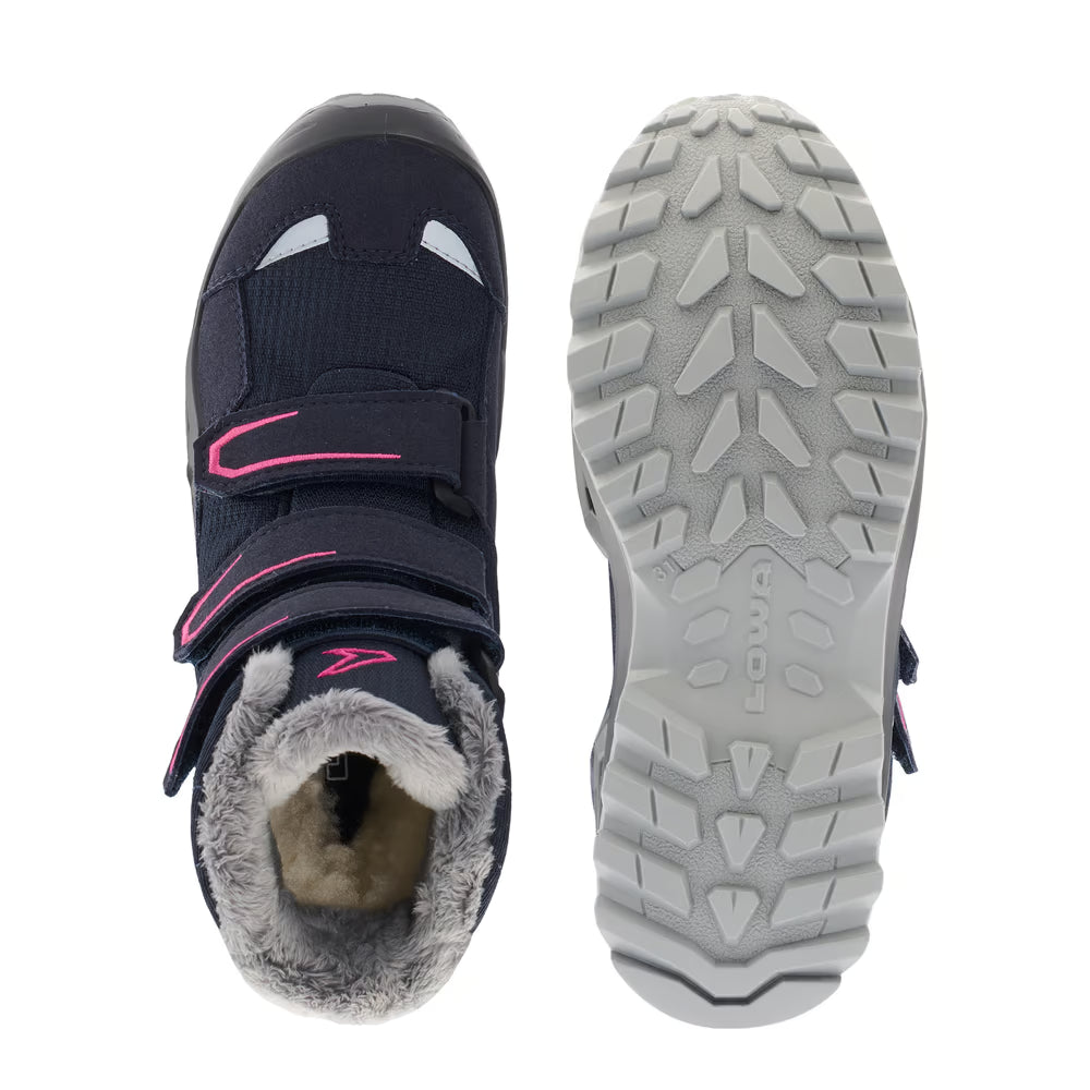 LOWA Milo Evo GTX Hi  Kinder Winterschuhe  navy/beere