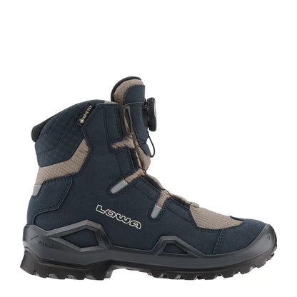 LOWA Milo Evo GTX Hi Boa Kinder Winterschuhe navy/dune