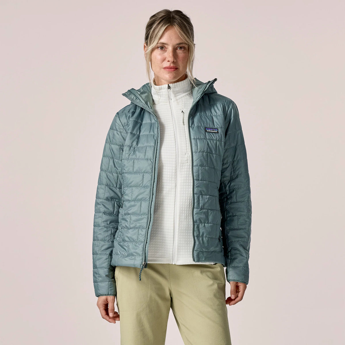 Patagonia Nano Puff Hoody Damen blue sage