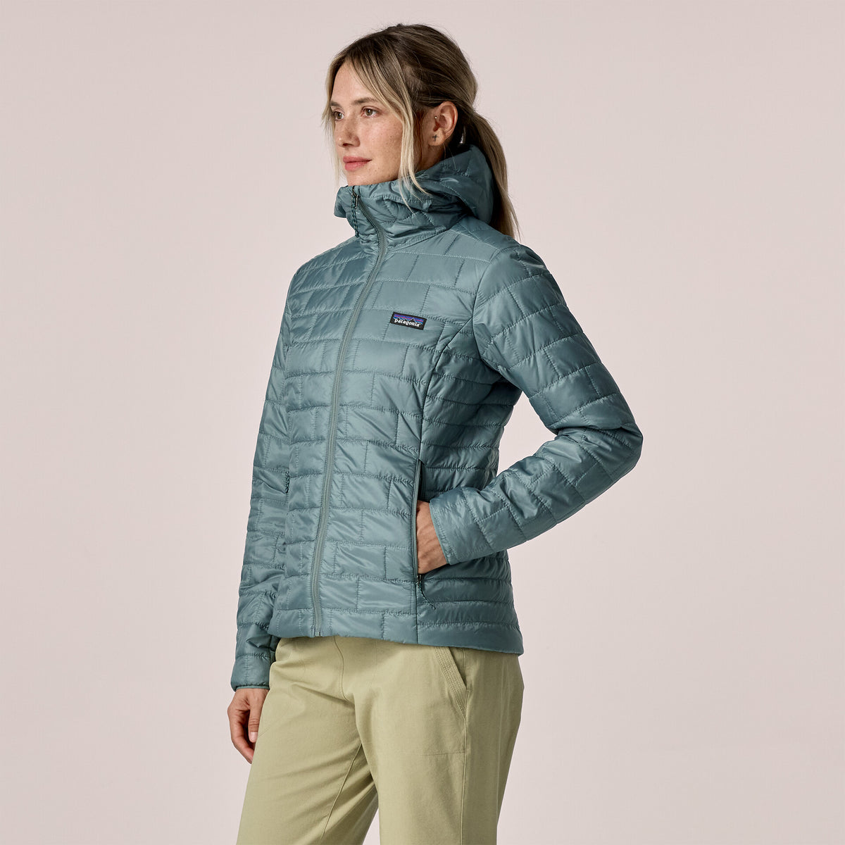 Patagonia Nano Puff Hoody Damen blue sage